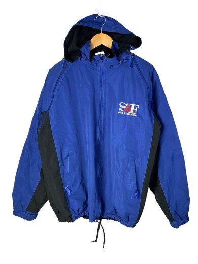 商品画像：ディタッチャブルリバーシブルジャケット/XL/ポリエステル/BLU// 1