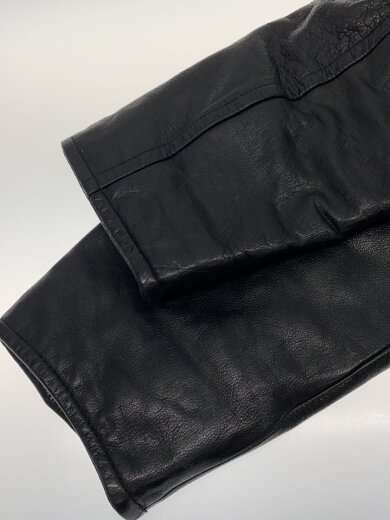 商品画像：90s～/レザーカーコート/レザージャケット・ブルゾン/M/レザー/BLK// 4