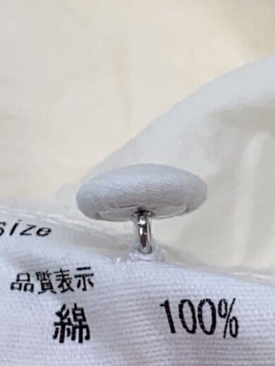 商品画像：長袖ワンピース/FREE/コットン/WHT/無地// 5