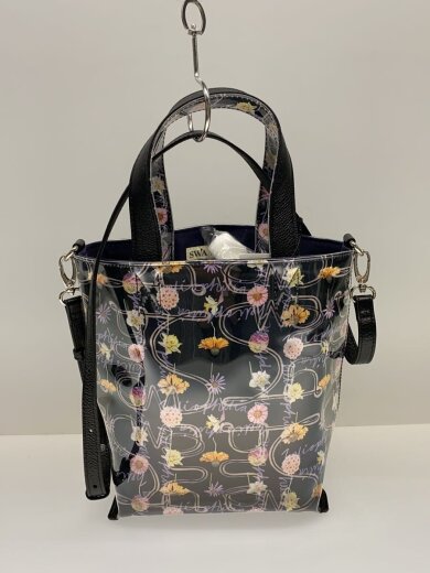 商品画像：SWASH LONDON/ハンドバッグ/PVC/BLK/花柄 3