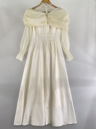 商品画像：長袖ワンピース/M/ポリエステル/WHT/0226-10304701-02// 2