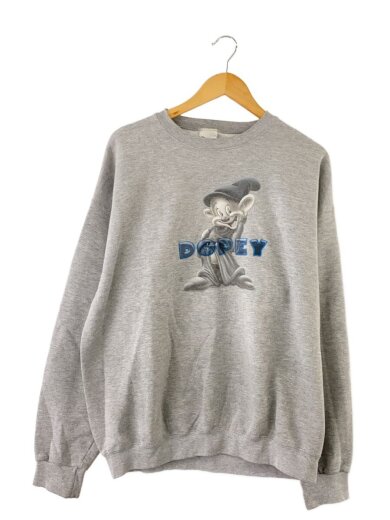商品画像：■USED/白雪姫/DOPEYラバープリント※シミ有/スウェット/XL/コットン/GRY/プリント 1