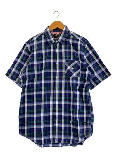商品画像：■00s～/半袖シャツ/XL/コットン/BLU/チェック 1