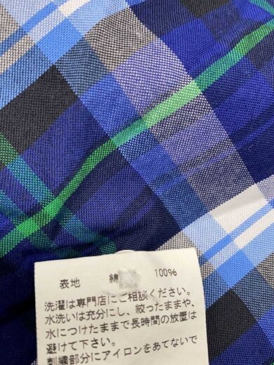商品画像：■00s～/半袖シャツ/XL/コットン/BLU/チェック 4