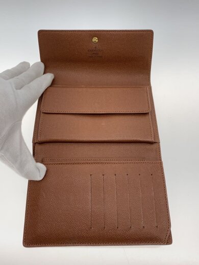 商品画像：ポルト・トレゾール・エテュイ・パピエ_モノグラム・キャンバス_BRW/PVC/BRW/レディース// 4