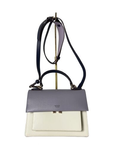 商品画像：ショルダーバッグ/バイカラープリーツショルダーバッグ/ハンドバッグ/2WAY 1