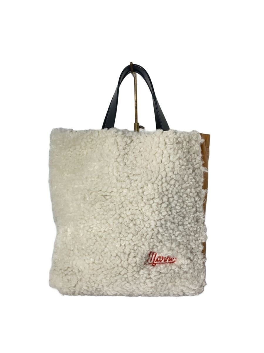 MARNI / トートバッグ/ショルダー/MUSEO/ファー/ボア/2WAY/レザー/ORN/SHMP0018Q9