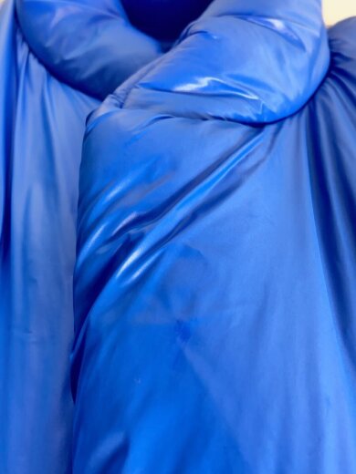 商品画像：ブルゾン/M/ナイロン/BLU/無地/ROUND JACKET/ラウンドジャケット 9