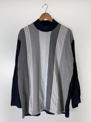 長袖Tシャツ/--/コットン/グレー/HT-110260/マルチストライプ/90s