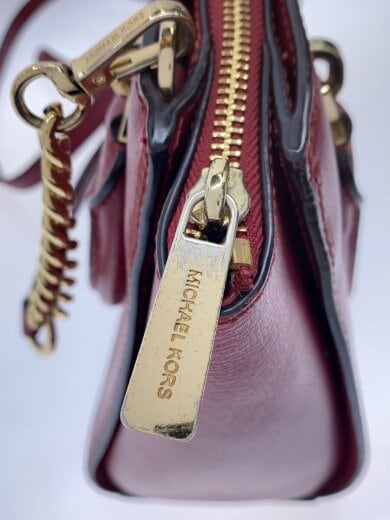 商品画像：ハンドバッグ/2WAY/ショルダー/チェーンバッグ/レザー/RED// 7