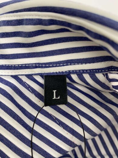 商品画像：DSLロラックテープ/長袖シャツ/L/コットン/ブルー/青/ストライプ 4