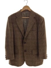 テーラードジャケット/AB6/ツイード/BRW/チェック