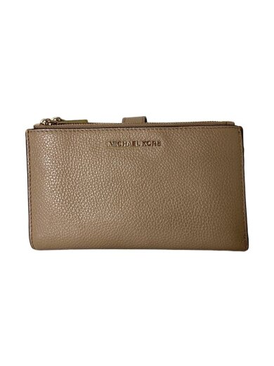 商品画像：長財布/レザー/ベージュ/レディース/ダブルジップウォレット 1