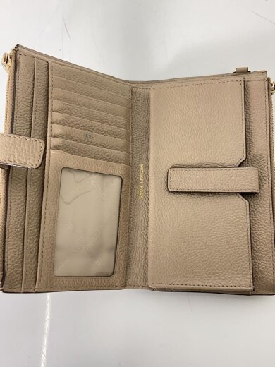 商品画像：長財布/レザー/ベージュ/レディース/ダブルジップウォレット 4