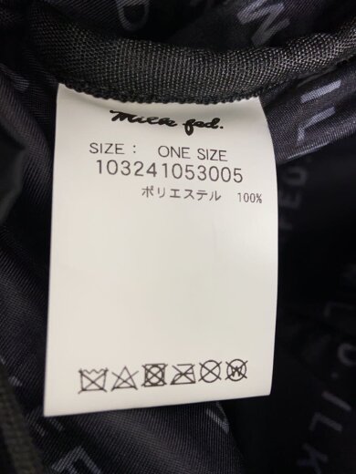 商品画像：リュック/バックパック/ロゴプレート/ポリエステル/BLK/103241053005 7