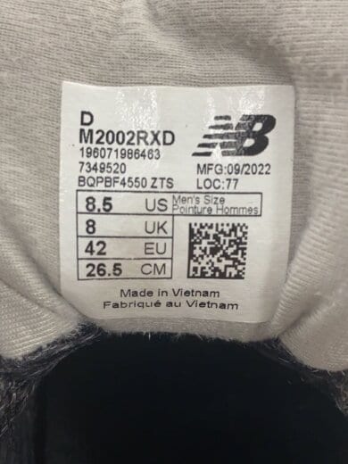 商品画像：ローカットスニーカー/26.5cm/ブラック/スウェード/M2002RXD 5