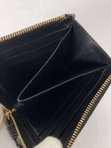 商品画像：財布/ウォレット/L字ファスナー/ジップ/レザー/BLK/レディース 4