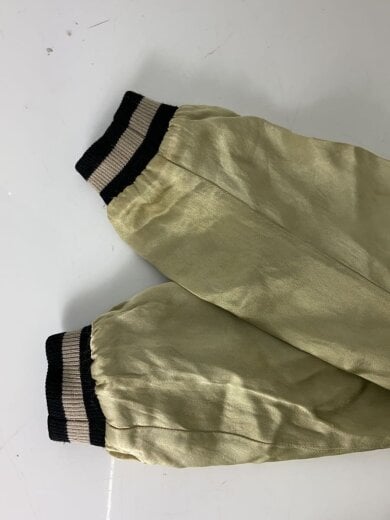 商品画像：スカジャン/リバーシブル/M/レーヨン/BLK/山/月/鳥/木/桜 5