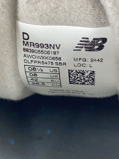 商品画像：ニューバランス/MR993/26.5cm/NVY 5