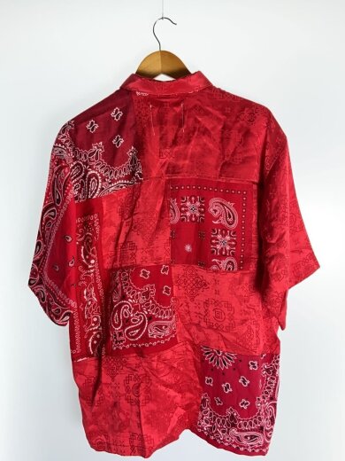 商品画像：半袖シャツ/FREE/シルク/RED/ペーズリー 2