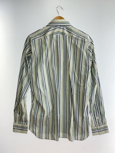 商品画像：長袖シャツ/ロゴ/ブルー/グリーン/コットン/WHT/ストライプ// 2