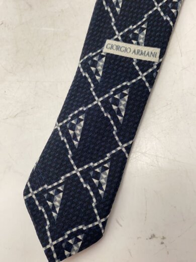 商品画像：ネクタイ/シルク/BLK/総柄/メンズ 4