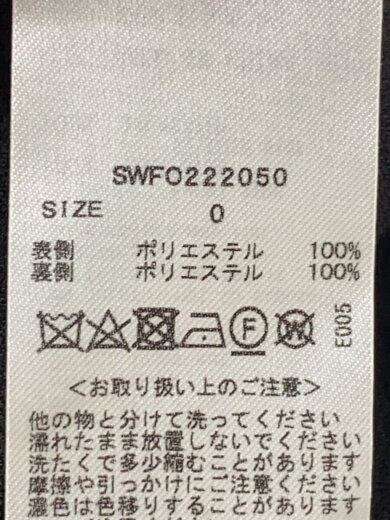商品画像：半袖ワンピース/0/ポリエステル/BLK/無地/SWFO222050/? NULL ?// 4
