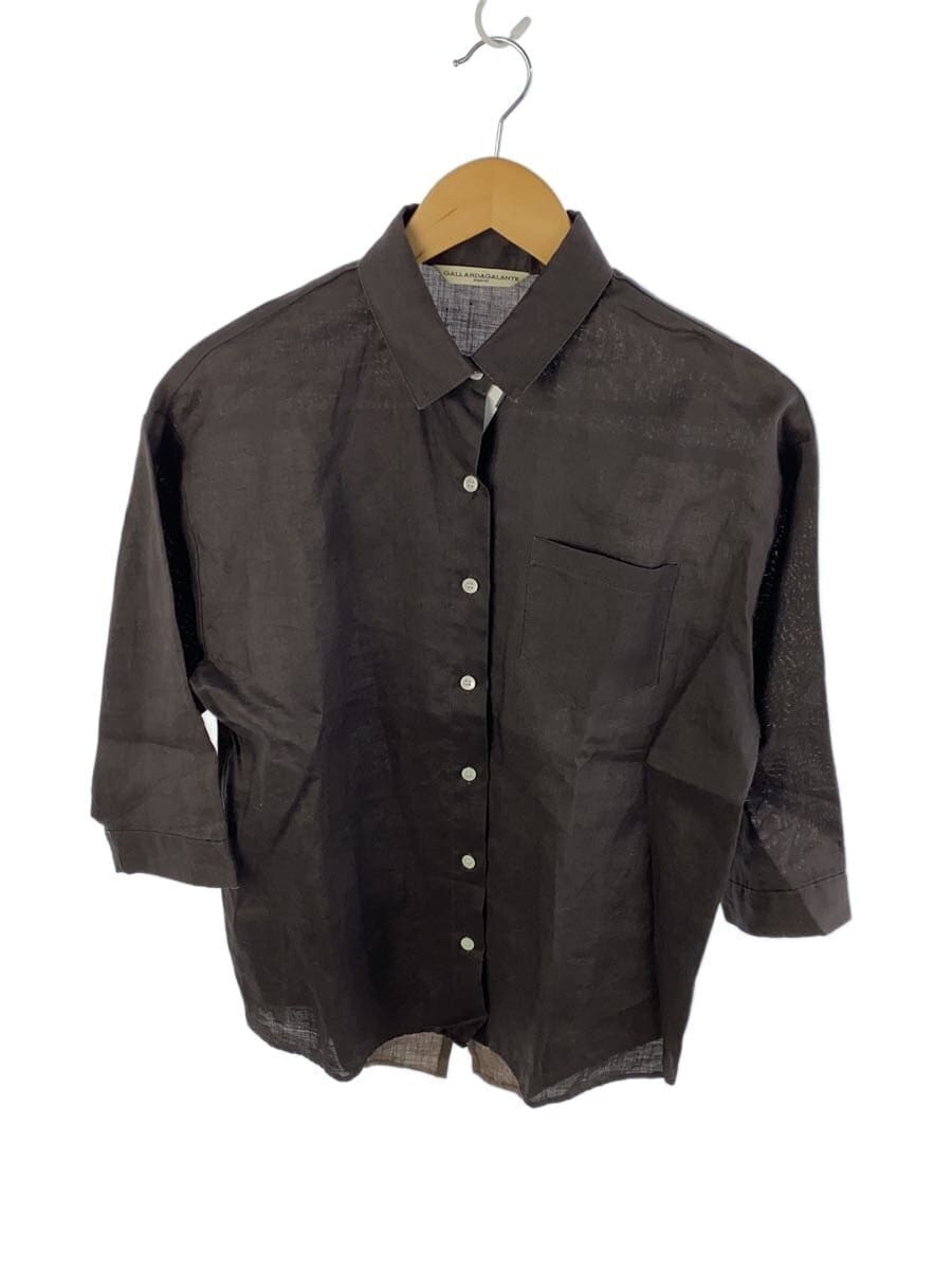 GALLARDAGALANTE / ７分袖ブラウス/FREE/リネン/BRW/G0Z1001304B0005