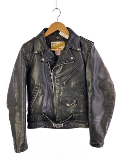 商品画像：ダブルライダースジャケット/34/レザー/BLK 1