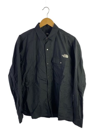 商品画像：長袖シャツ/L/ナイロン/BLK/無地/NR12552 1