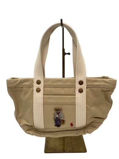 商品画像：ハンドバッグ/キャンバス/BEG/POLO BEAR 1
