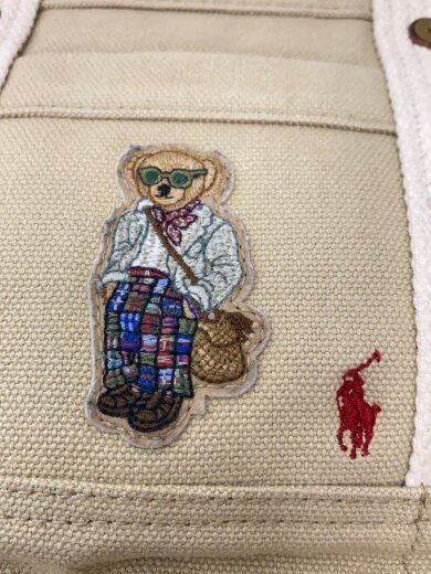 商品画像：ハンドバッグ/キャンバス/BEG/POLO BEAR 5