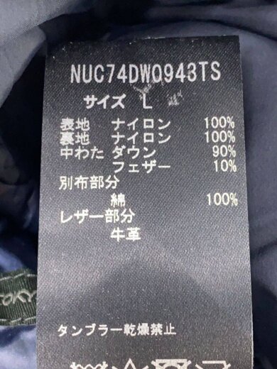 商品画像：ダウンジャケット/L/ナイロン/BLK/無地/nuc74dw0943ts/状態考慮 4