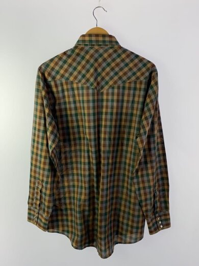 商品画像：長袖シャツ/16.5/ポリエステル/BRW/チェック/70s/80s 2