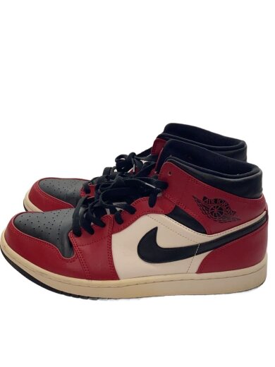 商品画像：AIR JORDAN 1 MID/28cm/RED/レザー 1