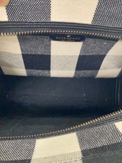 商品画像：ハンドバッグ/キャンバス/WHT/チェック/K7626 6