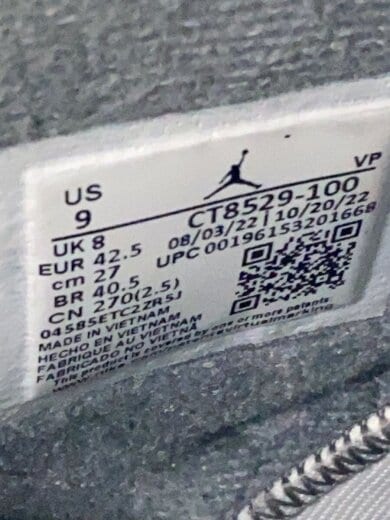 商品画像：AIR JORDAN 6 RETRO_エア ジョーダン 6 レトロ/27cm/WHT/レザー 5