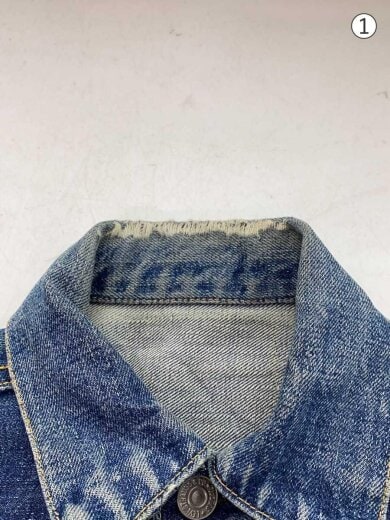商品画像：Gジャン/50s/VT/507/2nd/XX/革パッチ期/実寸38位/デニム/インディゴ/リペア 3