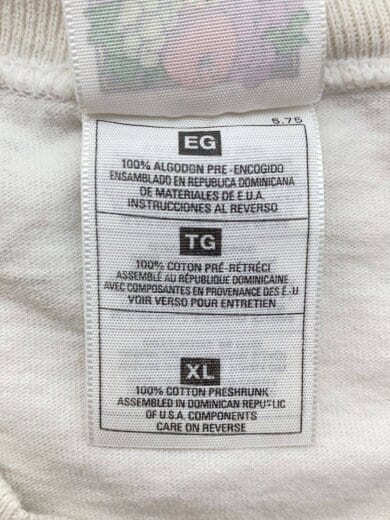 商品画像：Tシャツ/XL/コットン/WHT/プリント 4