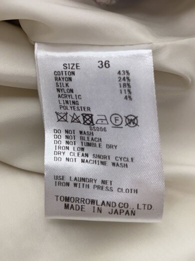 商品画像：ジャケット/36/コットン/BEG/無地/11-07-51-07034 4