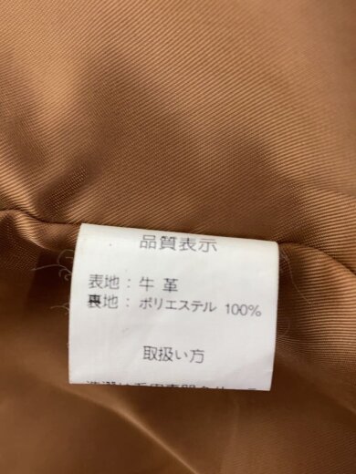 商品画像：レザージャケット・ブルゾン/L/牛革/BRW/無地 5