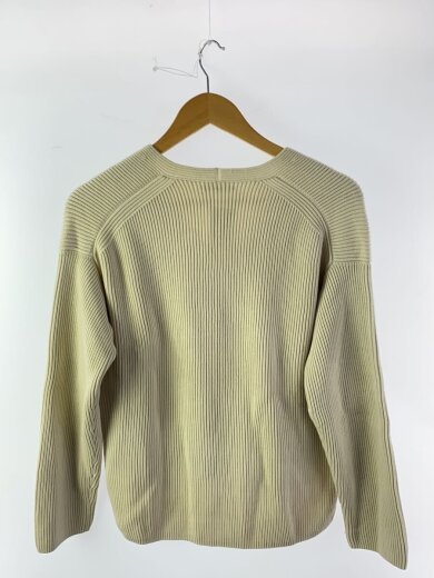 画像：AURALEE18AW/SUPER FINE WOOL RIB KNIT V NECK P/O/0/ウール/IVO/A8AV05RK2