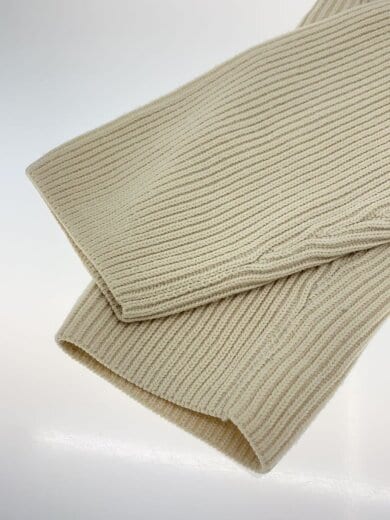 画像：AURALEE18AW/SUPER FINE WOOL RIB KNIT V NECK P/O/0/ウール/IVO/A8AV05RK5