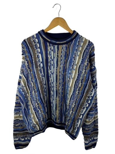 商品画像：ニット・セーター(厚手)/L/コットン/BLU 1