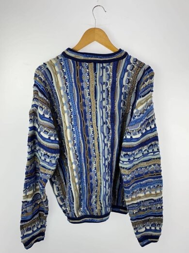 商品画像：ニット・セーター(厚手)/L/コットン/BLU 2