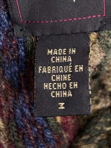 商品画像：カーディガン(厚手)/M/ウール/マルチカラー/総柄 4