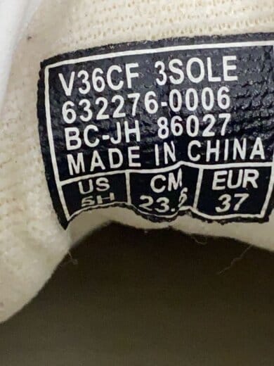 商品画像：ローカットスニーカー/23.5cm/WHT/V36CF 3SOLE 5