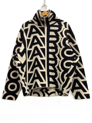 商品画像：ニット・セーター(厚手)/S/ナイロン/BLK/総柄/2F3RTP010K17 1