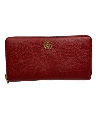 商品画像：ジップアラウンドウォレット_GGマーモント/レザー/RED/レディース 1