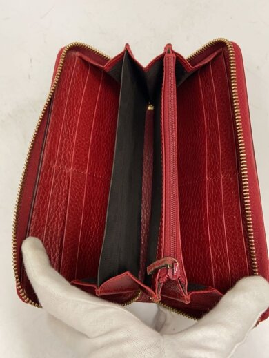 商品画像：ジップアラウンドウォレット_GGマーモント/レザー/RED/レディース 4